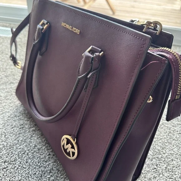 Michael Kors Plum Satchel - Picture 4 of 14
